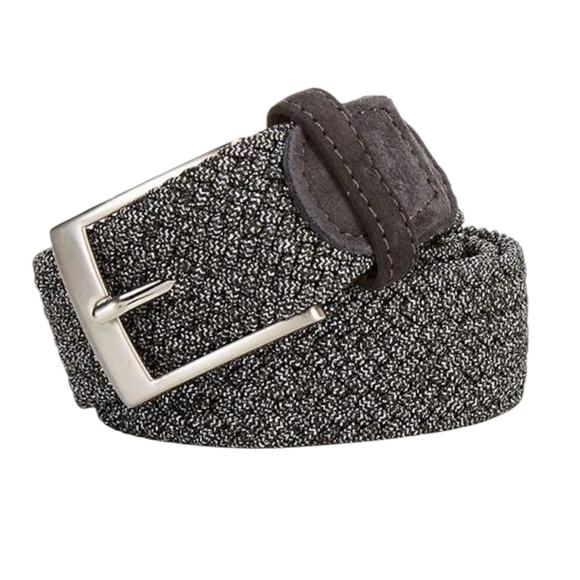 Cremieux Other - NWT Cremieux Big Man Woven Stretch Knit Belt Dark Gray Braided Size 2X